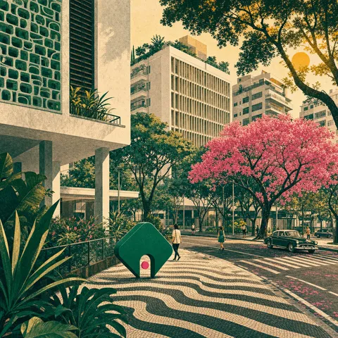 Ilustração de São Paulo para explorar Jardim Paulista