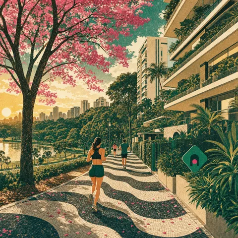 Ilustração de São Paulo para explorar Vila Nova Conceição